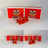 Cultural Art Chinese Traditional Miniature Lion Dance Handicraft Car Decorative 4.5 x 4.5 x 9 cm 3 Colours