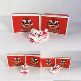 Cultural Art Chinese Traditional Miniature Lion Dance Handicraft Car Decorative 4.5 x 4.5 x 9 cm 4 Colours