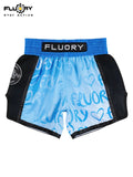 FLUORY MTSF152 MUAY THAI BOXING SHORTS XS-XXXL UNISEX JUNIOR & ADULT BLUE
