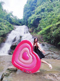 Inflatable Sweetheart Pool Water Float with Air Pump 155 x 135 cm