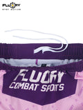 FLUORY MMA-C197 MUAY THAI BOXING MMA SHORTS UNISEX JUNIOR & ADULT XS-XXXL PURPLE