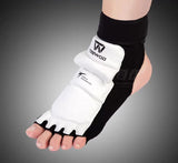 TEEWOO WT Approved TKD Taekwondo Foot Protectors Unisex Size XXS-XXL Black White