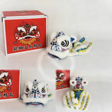 Cultural Art Chinese Traditional Miniature Lion Dance Handicraft Car Decorative 8 x 7 x 9 cm 2 Colours