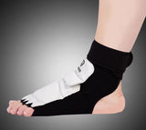 TEEWOO WT Approved TKD Taekwondo Foot Protectors Unisex Size XXS-XXL Black White