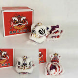 Cultural Art Chinese Traditional Miniature Lion Dance Handicraft Car Decorative 8 x 7 x 9 cm 2 Colours