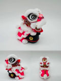 Cultural Art Chinese Traditional Miniature Lion Dance Handicraft Car Decorative 8.5 x 5.5 x 4 cm 9 Colours