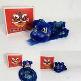 Cultural Art Chinese Traditional Miniature Lion Dance Handicraft Car Decorative 8 x 7 x 9 cm 2 Colours