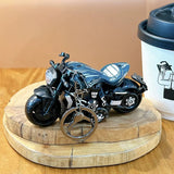 Miniature Sports Cruiser Motorcycle Pull-Back Toys Keychain Gifts 4 Colours