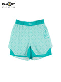 FLUORY MMA-C197 MUAY THAI BOXING MMA SHORTS UNISEX JUNIOR & ADULT XS-XXXL GREEN
