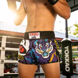 YOKKAO ANGRY TIGER MUAY THAI MMA BOXING Shorts S-XXL PURPLE