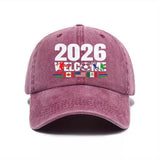 2026 Soccer Football Fan Cap Hat Unisex Free Size 8 Colours