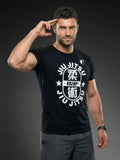 Vszap Best In The Fight VT085 Muay Thai Box-T-Shirt, S-2XL, Weiß