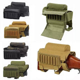 Airsoft Tactical Military Rifle Buttstock Cheek Rest Pouch Adjustable 5 Colours
