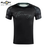 FLUORY RGF10 MMA MUAY THAI BOXING RASHGUARD COMPRESSION T-SHIRT S-XXXL