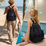 Mesh Drawstring Beach Swim Free Diving Sports Backpack 2 Colours