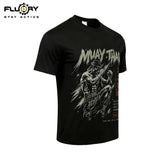 FLUORY TF46 Muay Thai Boxing Training T-Shirt XS-XXXL Black