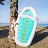 Vacation Inflatable Yacht Lounge Inflatable Pool & Water Float with Air Pump 216 x 117 cm