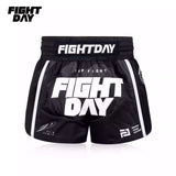 FIGHTDAY FDMS101 MUAY THAI MMA BOXING SHORTS M-XXL Black