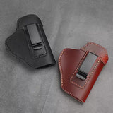 Airsoft Tactical Military Universal IWB Concealed Pistol Holster Pouch Holder Genuine Leather 2 Colours