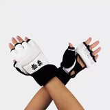 TOFIGHT MUAY THAI BOXING QUICK GEL HANDSCHUHE HANDWRAPS ML SCHWARZ