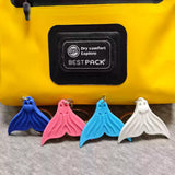 MARSET Silicone Mermaid Monofin Keyrings Gifts 4 Colours