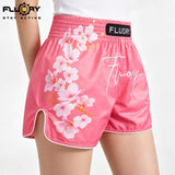 FLUORY MTSF115 MUAY THAI BOXSHORTS XS-XXXL Rot Gelb UNISEX JUNIOR &amp; ERWACHSENE