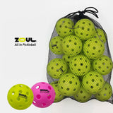 ZOUL 'All In Pickleball' Pickleball Outdoor Training Balls 6/12/20 pcs Green