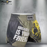 FLUORY MTS-161 MUAY THAI BOXING SHORTS XS-XXXL UNISEX JUNIOR & ADULT