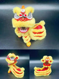 Cultural Art Chinese Traditional Miniature Lion Dance Handicraft Car Decorative 9.5 x 5 x 9.5 cm 8 Colours Left/Right