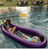 Inflatable Eggplant Pool Water Float with Air Pump Size 180/250 cm