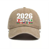2026 Soccer Football Fan Cap Hat Unisex Free Size 8 Colours