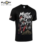 FLUORY TF05 Kampftraining T-Shirt S-XL Dunkelblau 