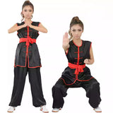 Traditional Martial Art Kung Fu Wushu Nanquan Uniform Suit Size 120-180cm Unisex Black