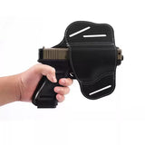Airsoft Tactical Military OWB 1911 Pistol Holster Pouch Holder Cowhide Leather 2 Colours