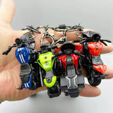 Miniature Motorbikes Motorcycle Pull-Back Toys Keychain Gifts Vary Colours