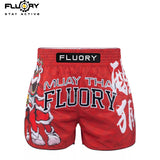 FLUORY MTS-C1206  LION DANCE MUAY THAI BOXING SHORTS XS-XXXL UNISEX JUNIOR & ADULT