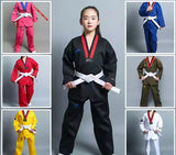 Taekwondo TKD Training Uniform Suits Adult & Junior XXXS-XXXL 6 Colours
