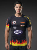 Vszap VT135 Fire Flame MMA Rashguard Dry Tech T-Shirt M-2XL