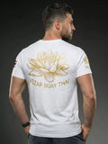Vszap Lotus VT005 Muay Thai Boxing T-Shirt XS-4XL White