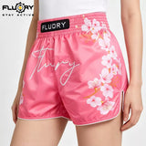 FLUORY MTSF115 MUAY THAI BOXSHORTS XS-XXXL Rot Gelb UNISEX JUNIOR &amp; ERWACHSENE