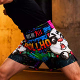 ROLLHO PANDA MUAY THAI BOXING SHORTS Unisex S-XXL