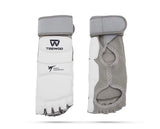 TEEWOO WT Approved TKD Taekwondo Foot Protectors Unisex Size XXS-XXL Black White