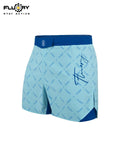 FLUORY MMA-C197 MUAY THAI BOXING MMA SHORTS UNISEX JUNIOR & ADULT XS-XXXL BLUE