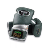 No Boxing No Life GEL Enforced Layer D30 Boxing Gloves Velcro closure Microfiber 10-16 oz Green