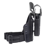 Airsoft Tactical Military Right Drop-Leg Thigh Molded Polymer  Pistol Holster System For Glock