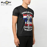 FLUORY TF123 Muay Thai Boxing Training T-Shirt XS-XXXL Black