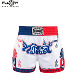 FLUORY MTS-162 MUAY THAI BOXING SHORTS XS-XXXL UNISEX JUNIOR & ADULT