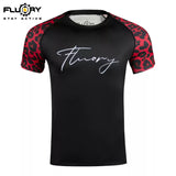 FLUORY RGF11 MMA MUAY THAI BOXING RASHGUARD COMPRESSION T-SHIRT S-XXXL 4 Colours