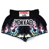 YOKKAO FLAMES MUAY THAI MMA BOXING Shorts S-XXL BLACK