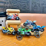 Miniature Racing bikes Motorcycle Pull-Back Toys Keychain Gifts 5 Colours